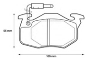 BRAKE PADS 425088