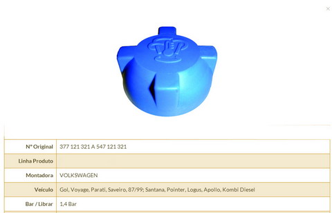 Expansion tank cap E30