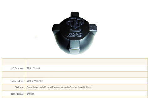Expansion tank cap E38