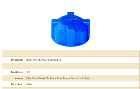 Expansion tank cap E47
