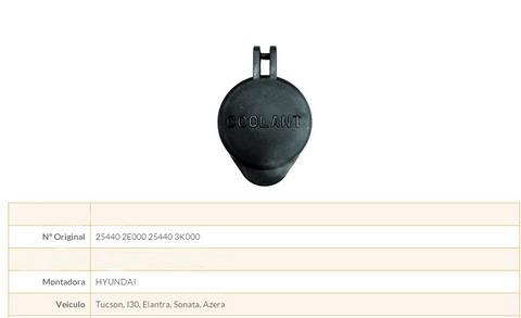 Expansion tank cap E750