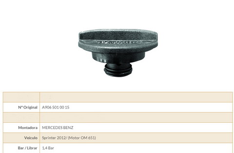 Expansion tank cap E752