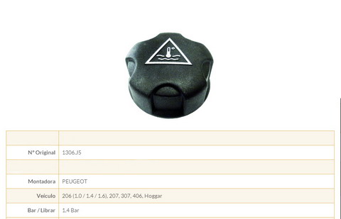 Expansion tank cap E754