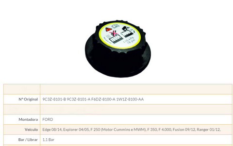 Expansion tank cap E97