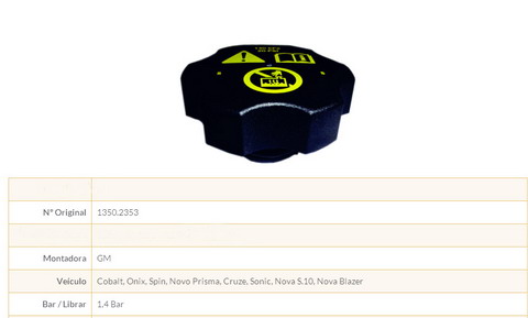 Expansion tank cap E99